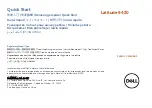 Dell Latitude 9420 Quick Start Manual preview