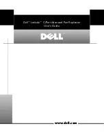 Preview for 1 page of Dell Latitude C/Port Advanced Port Replicator User Manual