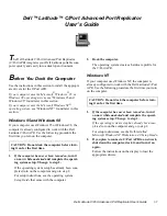 Preview for 5 page of Dell Latitude C/Port Advanced Port Replicator User Manual