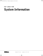 Preview for 5 page of Dell Latitude C400 System Information Manual