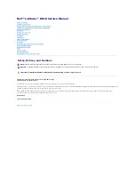 Preview for 1 page of Dell Latitude D810 Service Manual