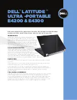 Dell Latitude E4200 Brochure & Specs preview