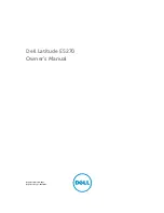 Предварительный просмотр 1 страницы Dell latitude e5270 Owner'S Manual