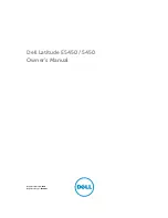 Dell Latitude E5450 Owner'S Manual preview