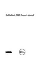 Предварительный просмотр 1 страницы Dell Latitude E6320 Owner'S Manual