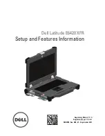 Dell Latitude E6420 XFR Setup And Features Information preview