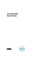 Dell Latitude E6540 Owner'S Manual preview