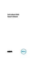 Preview for 1 page of Dell Latitude E7440 Series Owner'S Manual
