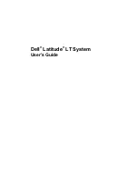 Dell Latitude LT System User Manual preview