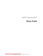 Preview for 1 page of Dell Latitude ON Setup Manual