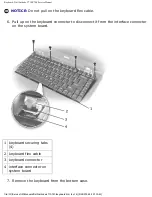 Предварительный просмотр 42 страницы Dell Latitude V710 Service Manual