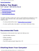 Предварительный просмотр 2 страницы Dell Latitude X300 Service Manual