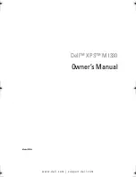 Dell M1330 - XPS - Core 2 Duo 1.83 GHz Owner'S Manual preview