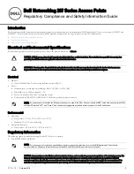 Preview for 1 page of Dell Networking 207 Series Regulatory Compliance And Safety Information Manual