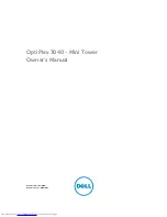 Dell OptiPlex 3040 Owner'S Manual preview