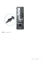 Предварительный просмотр 7 страницы Dell OptiPlex 3080 Small Form Factor Cable Cover Setup And Specifications