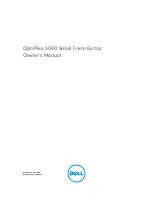 Dell OptiPlex 5040 Series Owner'S Manual preview