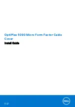 Dell OptiPlex 5090 Micro Form Factor Cable Cover Install Manual preview