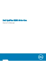 Preview for 1 page of Dell OptiPlex 5250 Owner'S Manual