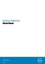 Dell OptiPlex 7080 Micro Service Manual предпросмотр