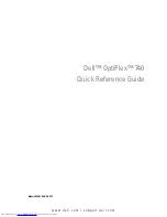 Preview for 1 page of Dell OptiPlex 740 DCCY Quick Reference Manual