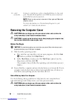 Preview for 32 page of Dell OptiPlex 740 DCCY Quick Reference Manual