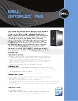 Dell OptiPlex 760 Specifications preview