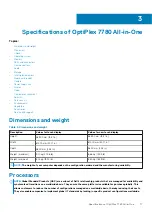 Preview for 17 page of Dell OptiPlex 7780 All-In-One Setup And Specifications