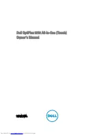 Preview for 1 page of Dell OPTIPLEX 9010 ALL-IN-ONE Owner'S Manual