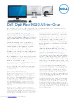 Dell OptiPlex 9020 Specifications preview