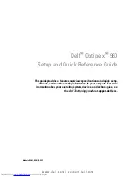 Dell OptiPlex 960 Setup And Quick Reference Manual preview