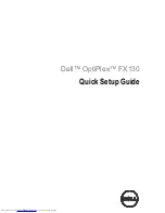 Preview for 1 page of Dell OptiPlex FX130 Quick Setup Manual