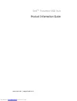 Предварительный просмотр 1 страницы Dell OptiPlex Powered USB HUB Product Information Manual