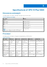 Preview for 10 page of Dell P151G Setup And Specifcations