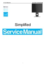 Preview for 1 page of Dell P1917S Service Manual