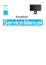 Предварительный просмотр 1 страницы Dell P2018H Service Manual