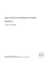 Preview for 1 page of Dell P2222H User Manual