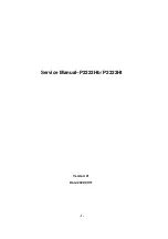 Dell P2222HB Service Manual предпросмотр