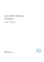 Dell P2223HC User Manual предпросмотр