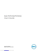 Preview for 1 page of Dell P2415Q User Manual