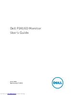 Preview for 1 page of Dell P2416D User Manual