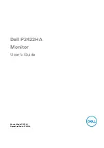 Preview for 1 page of Dell P2422HA User Manual