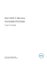 Dell P2423DE User Manual preview