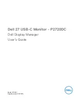 Preview for 1 page of Dell P2720DC User Manual