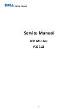 Dell P2721Q Service Manual предпросмотр