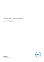 Dell P2722H User Manual предпросмотр