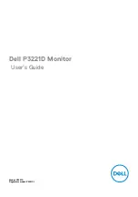 Dell P3221D User Manual preview