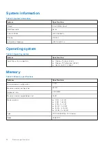 Предварительный просмотр 12 страницы Dell P72G Setup And Specifications Manual