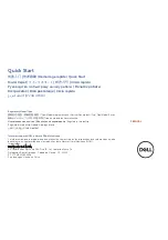 Предварительный просмотр 1 страницы Dell P85G001 Quick Start Manual