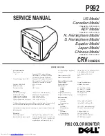 Dell P992 Service Manual preview